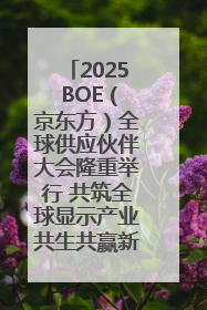 2025 BOE（京东方）全球供应伙伴大会隆重举行 共筑全球显示产业共生共赢新格局