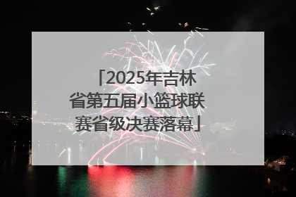 2025年吉林省第五届小篮球联赛省级决赛落幕