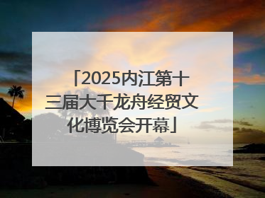 2025内江第十三届大千龙舟经贸文化博览会开幕