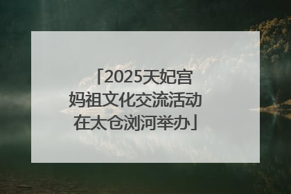 2025天妃宫妈祖文化交流活动在太仓浏河举办