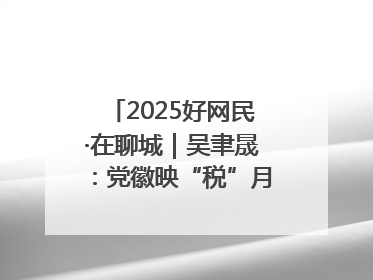 2025好网民·在聊城｜吴聿晟：党徽映“税”月 网播传政声
