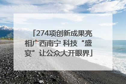 274项创新成果亮相广西南宁 科技“盛宴”让公众大开眼界