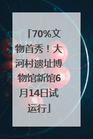 70%文物首秀！大河村遗址博物馆新馆6月14日试运行